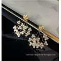 2019 new arrival drop pearl dangle earrings statement for woman